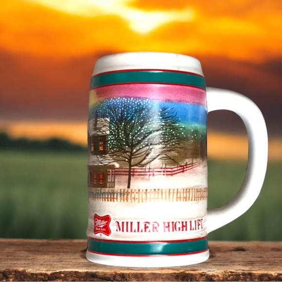 Vintage 1985 Winter Scene from Miller High Life - Picture 11 of 16